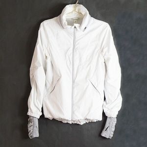 RARE Lululemon Run Hustle Ruffle Striped Jacket 6